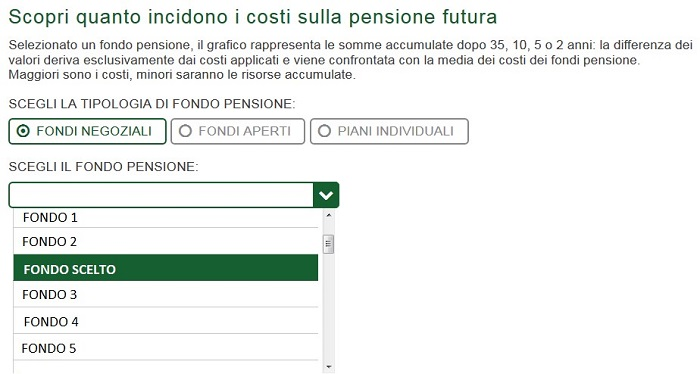 Scopri i costi dei fondi pensione